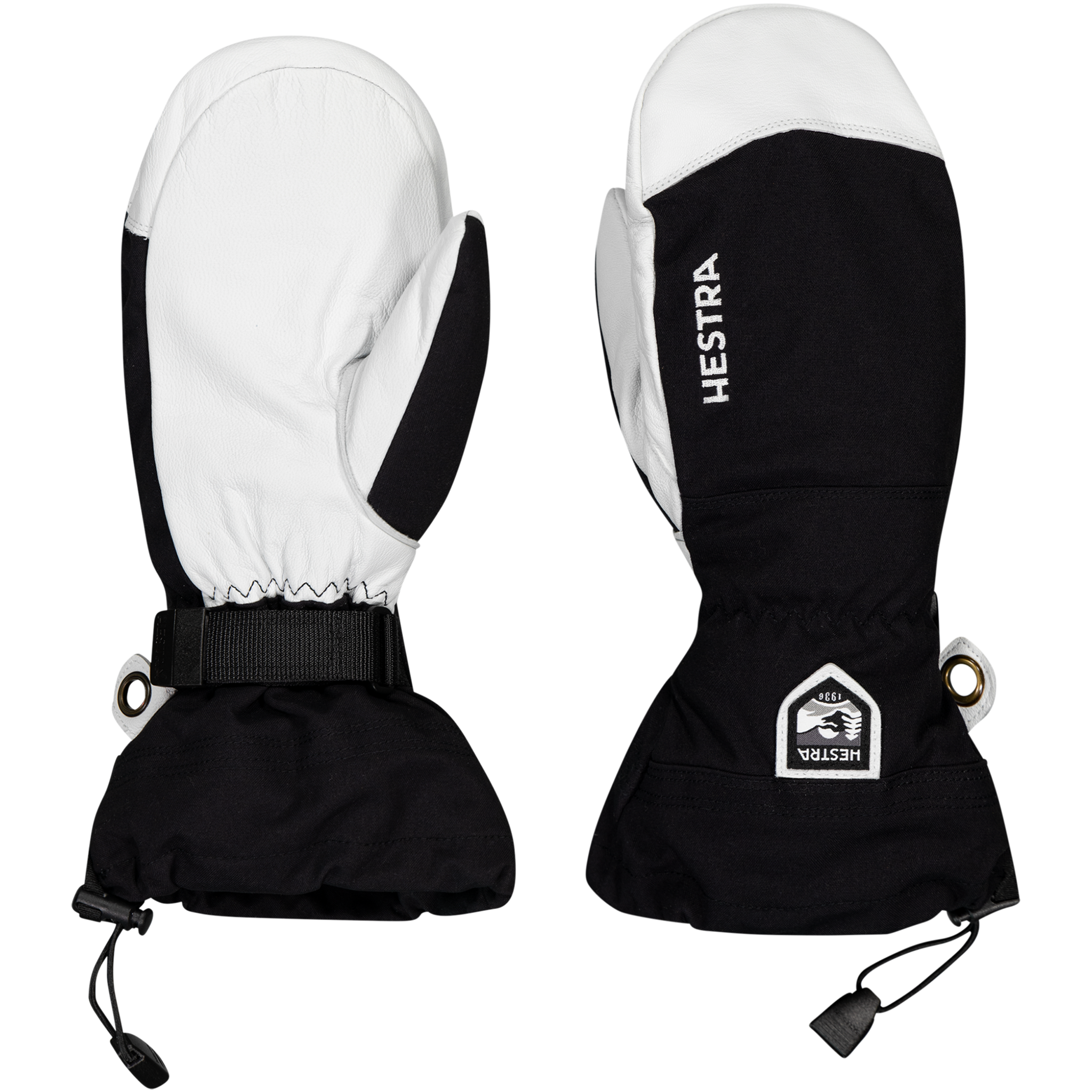 Hestra Alpine Mitten Army кожаная Heliski 25/26, лыжные перчатки