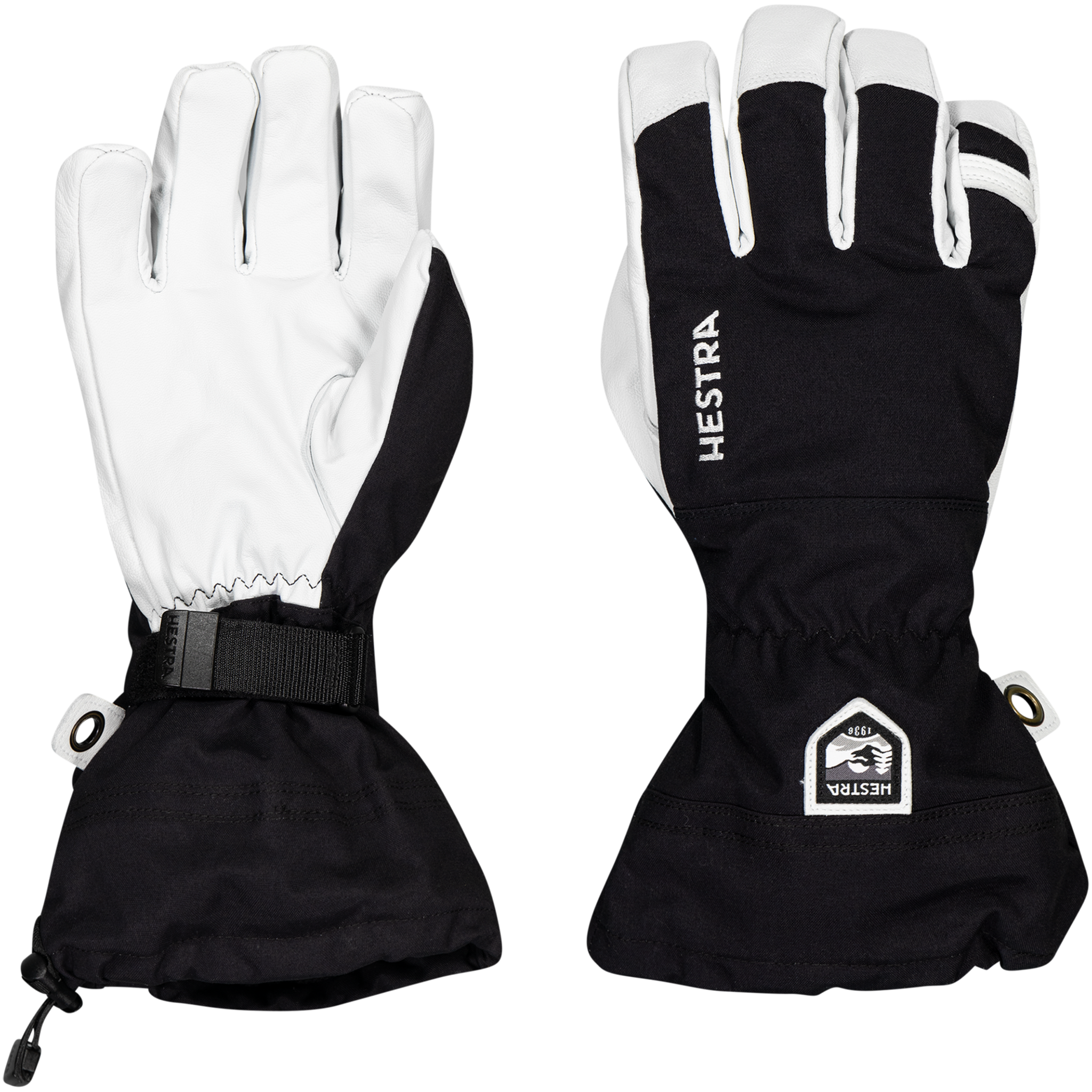 Hestra Alpine Glove Army кожаные Хели-ски - 5 пальцев 25/26, лыжные перчатки