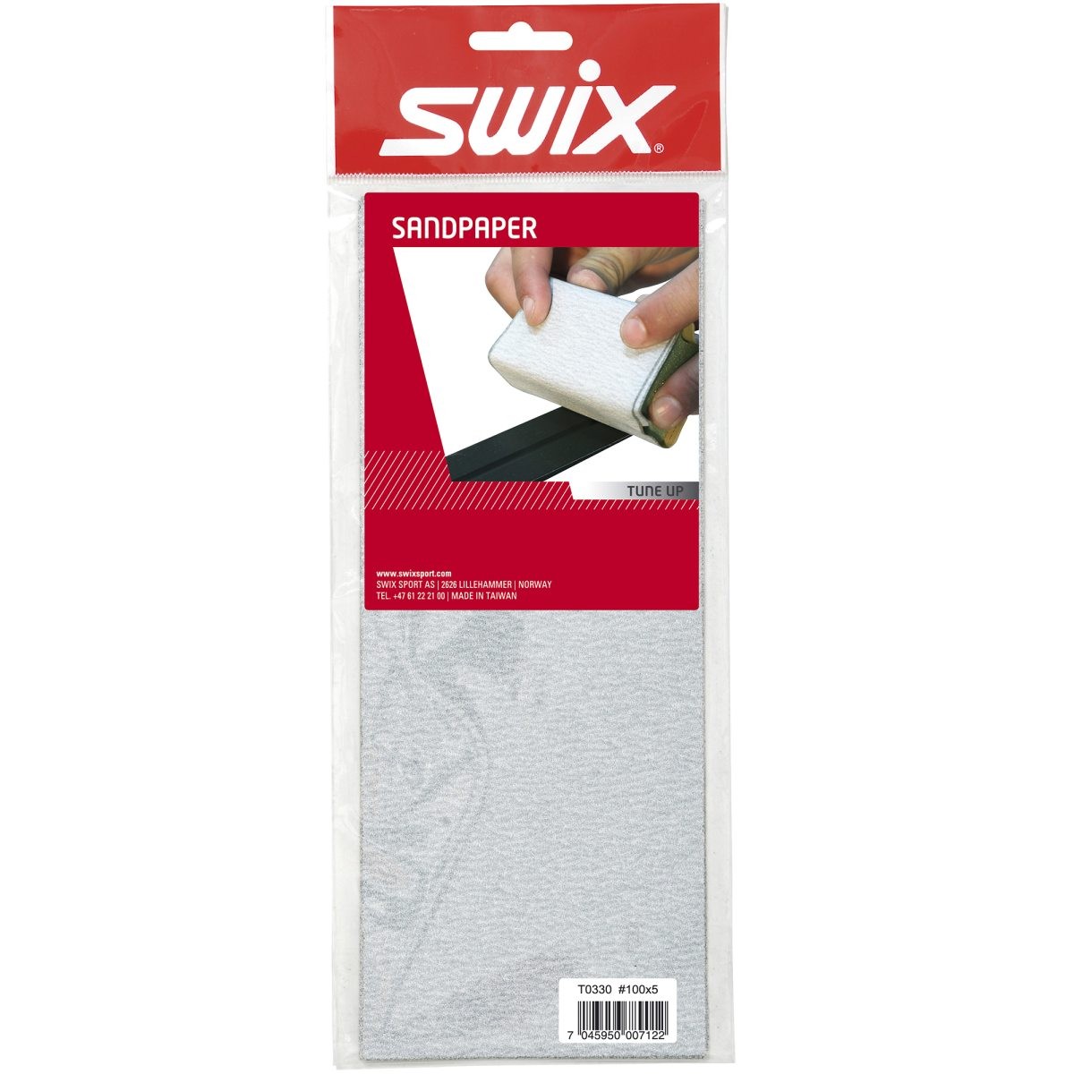 Наждачная бумага Swix Acc T330 5шт #100#25/26, наждачная бумага К100